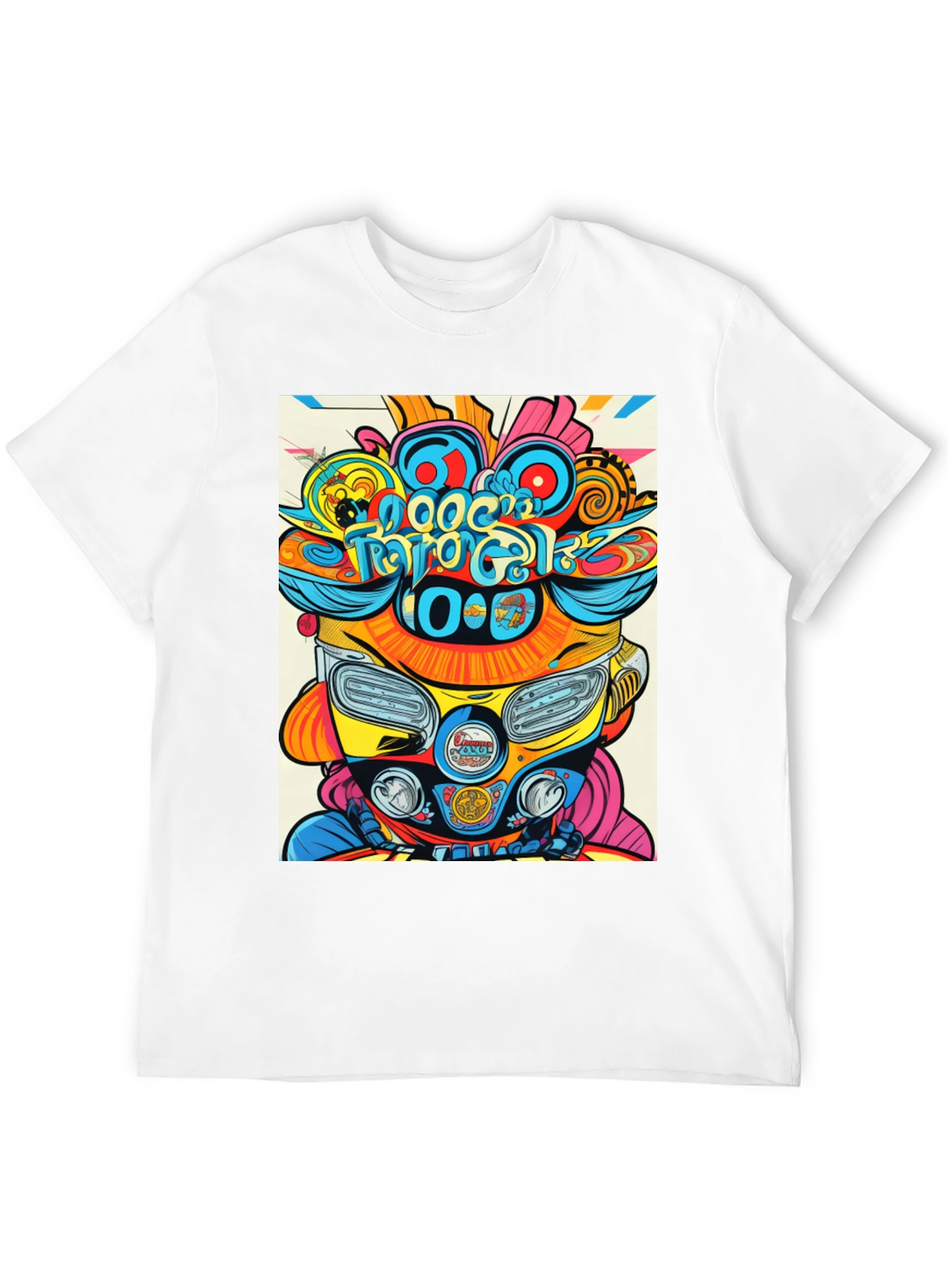 Black Psychedelic Scooter T-Shirt view 12