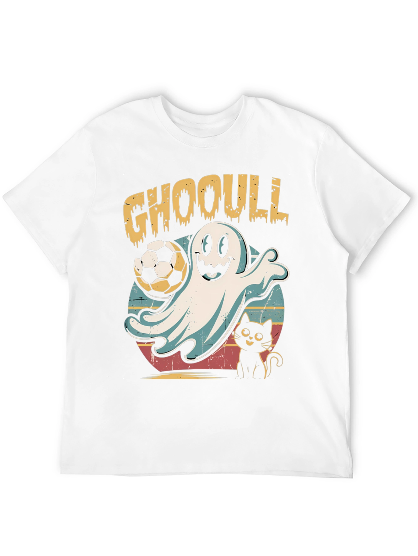 Black GHOOULL Soccer Ghost T-Shirt view 12