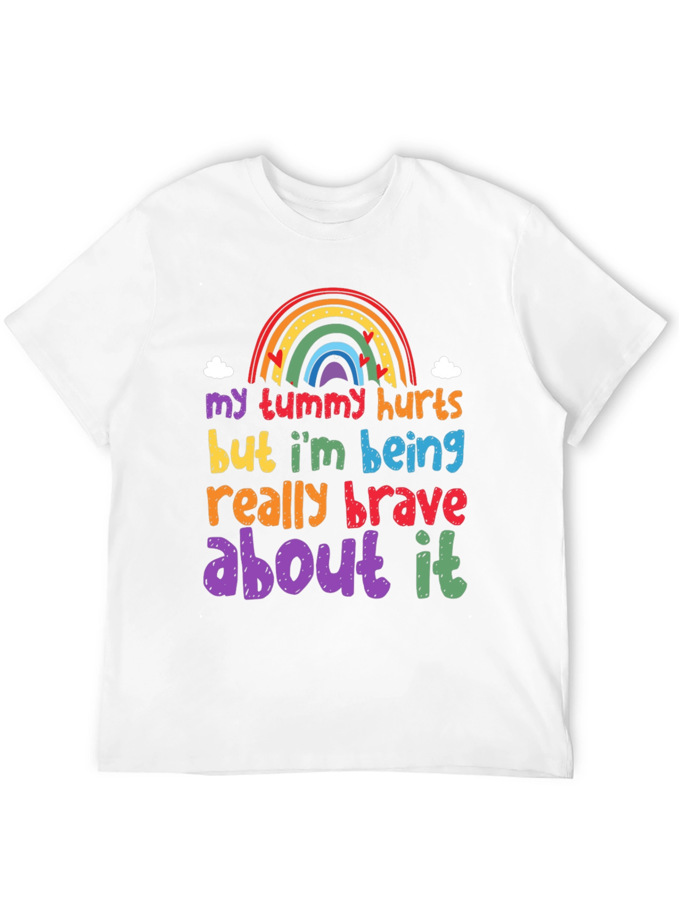 Black Brave Tummy Hurts Graphic Tee view 12