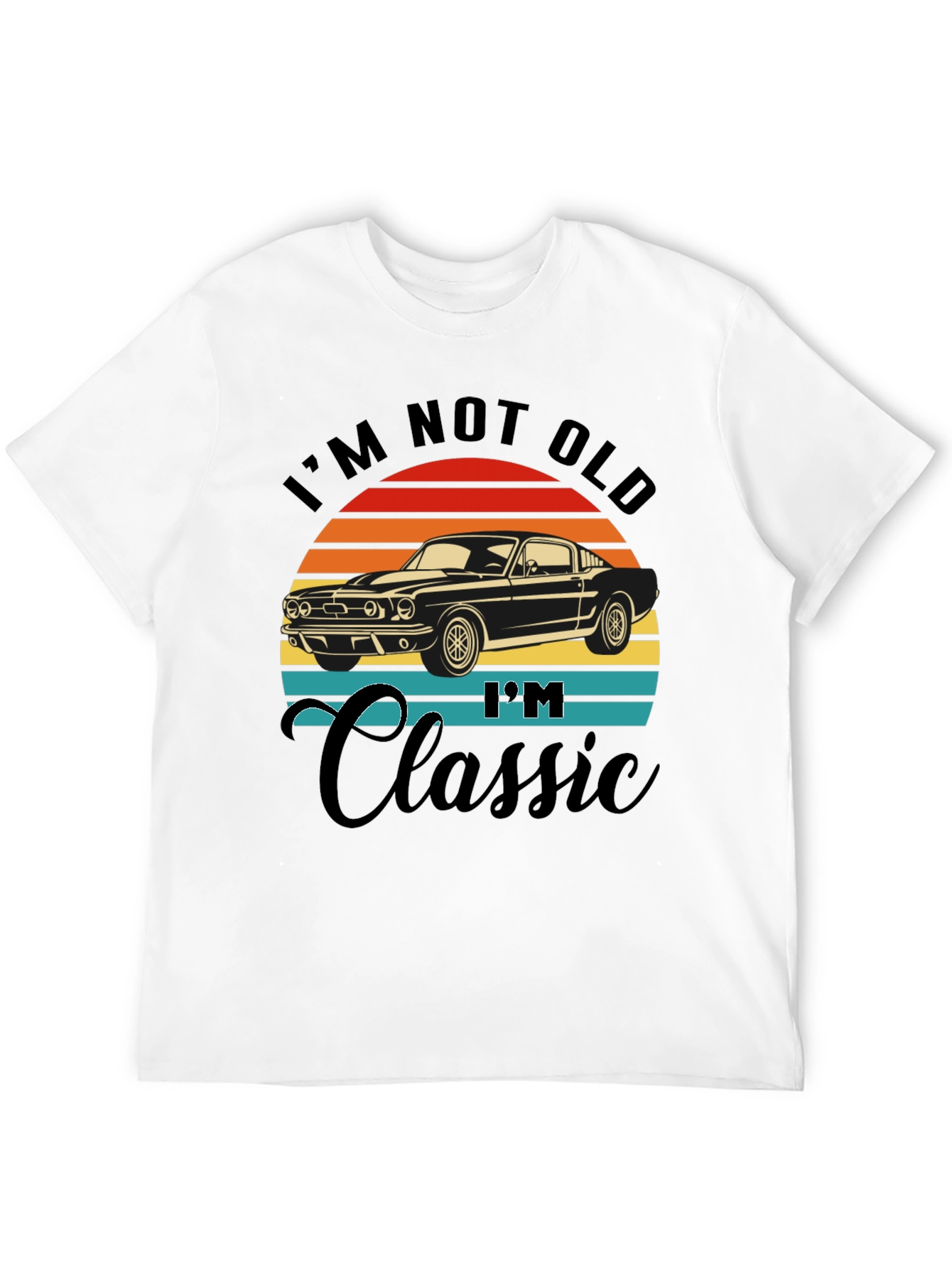 Black I'm Not Old I'm Classic Car T-Shirt view 12