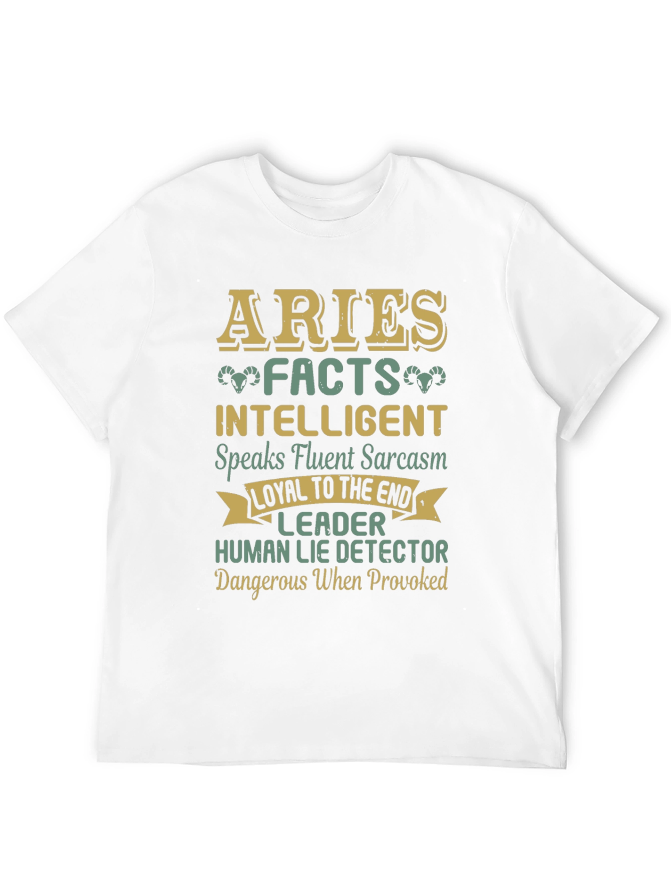 Aries Zodiac Sign Graphic Tee - 12