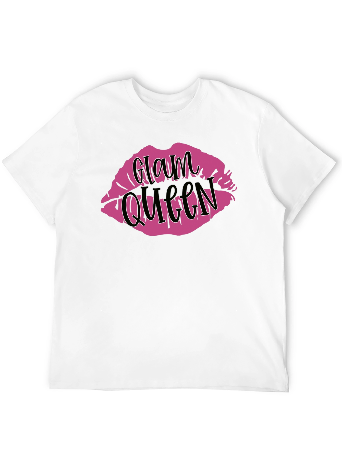 Black Glam Queen Lips Graphic T-Shirt view 12
