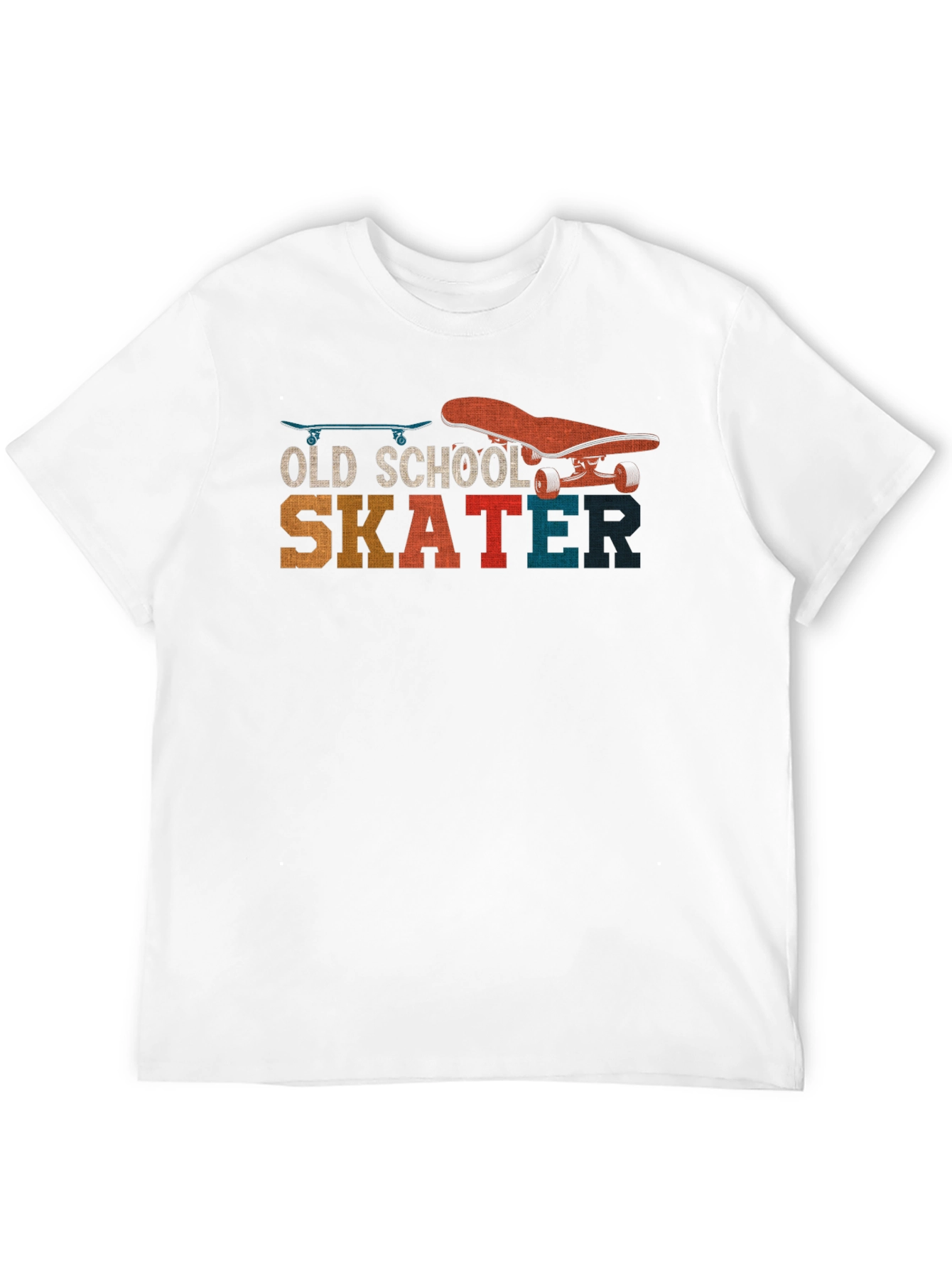 Black Old School Skater Graphic T-Shirt - Retro Style view 12
