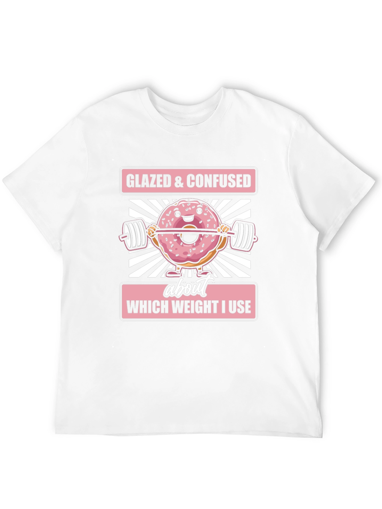 Black Glazed & Confused Donut Weightlifting T-Shirt view 12