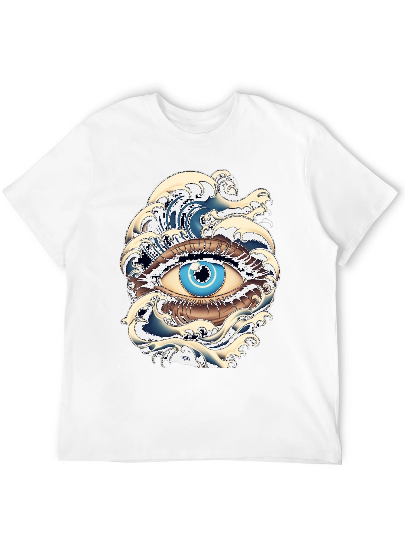 Black Eye of the Ocean Graphic Tee - Black view 12