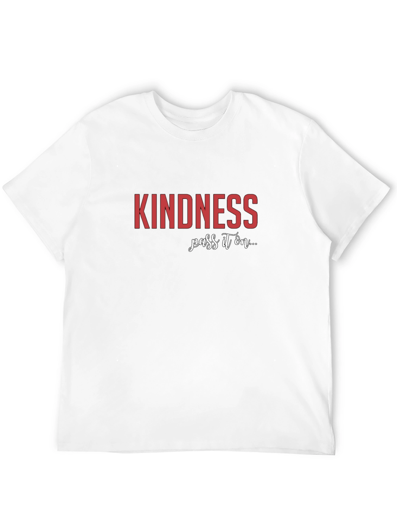 Black Kindness Pass It On Black Graphic Tee view 12