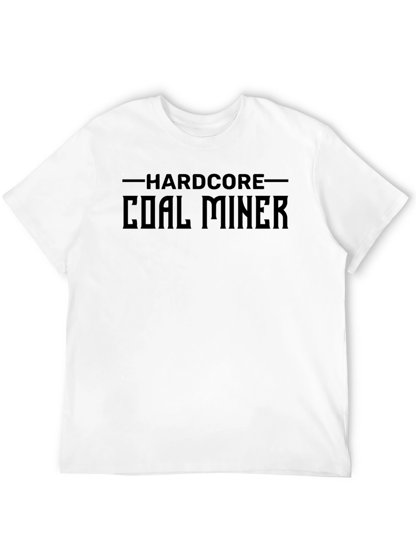 Black Hardcore Coal Miner Black T-Shirt view 12