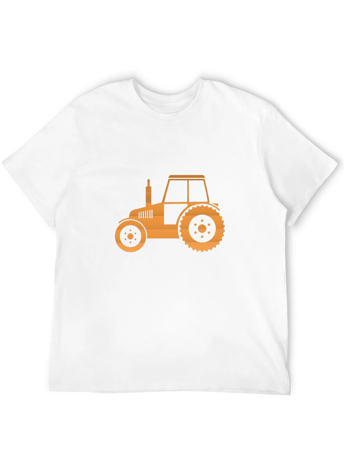 Black Tractor Graphic Tee - Men's Black Cotton T-Shirt view 12