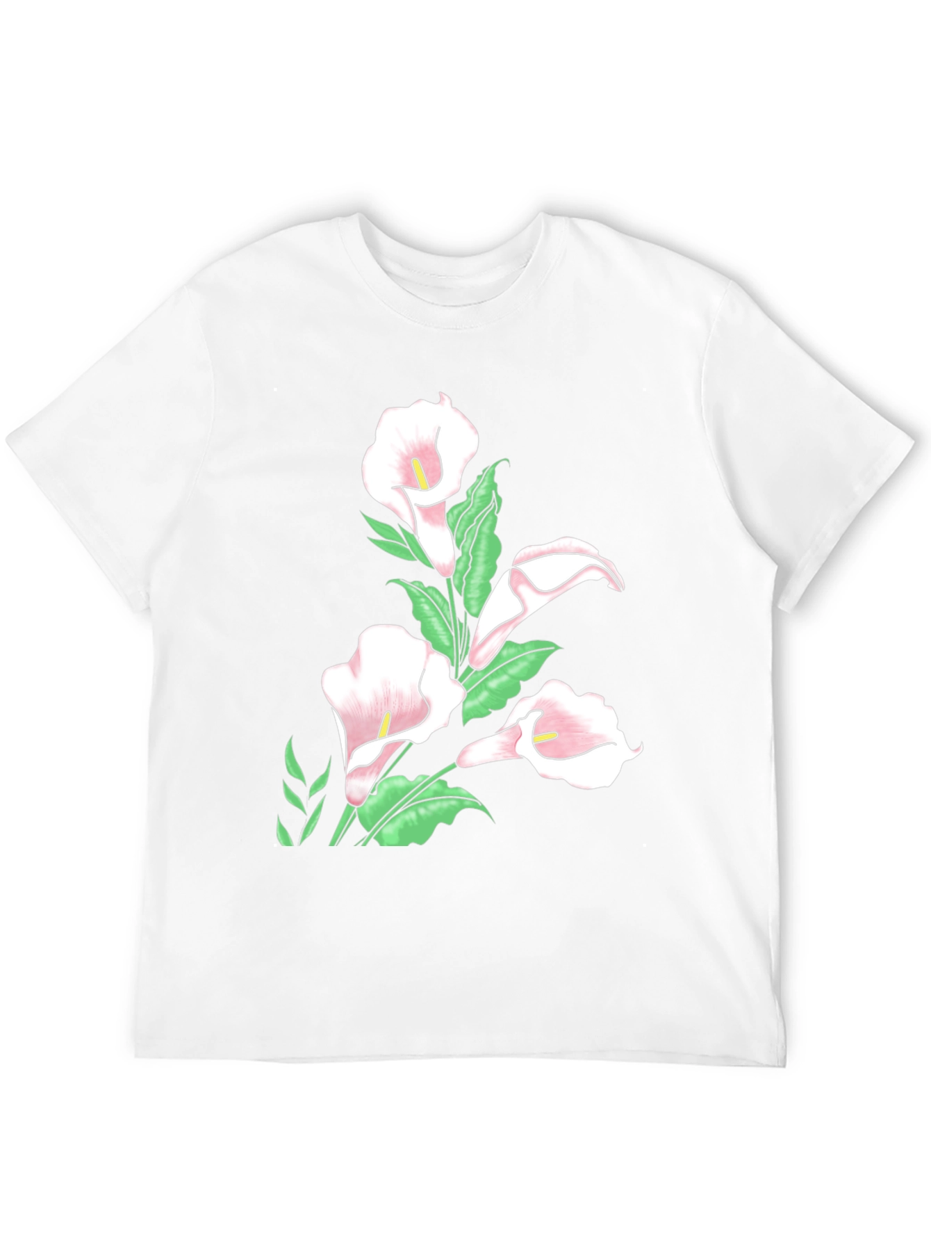 Black Black Floral Calla Lily T-Shirt view 12