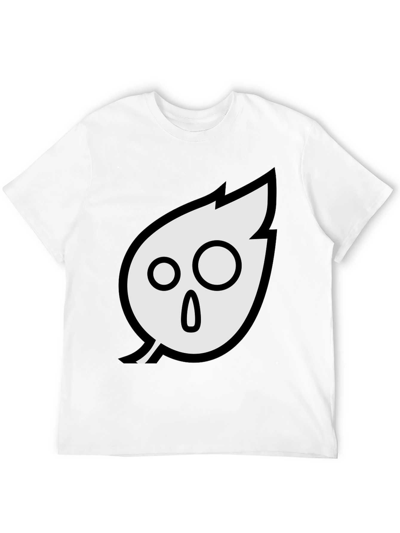 Black Spooky Leaf Graphic Tee - Soft Cotton Blend view 12