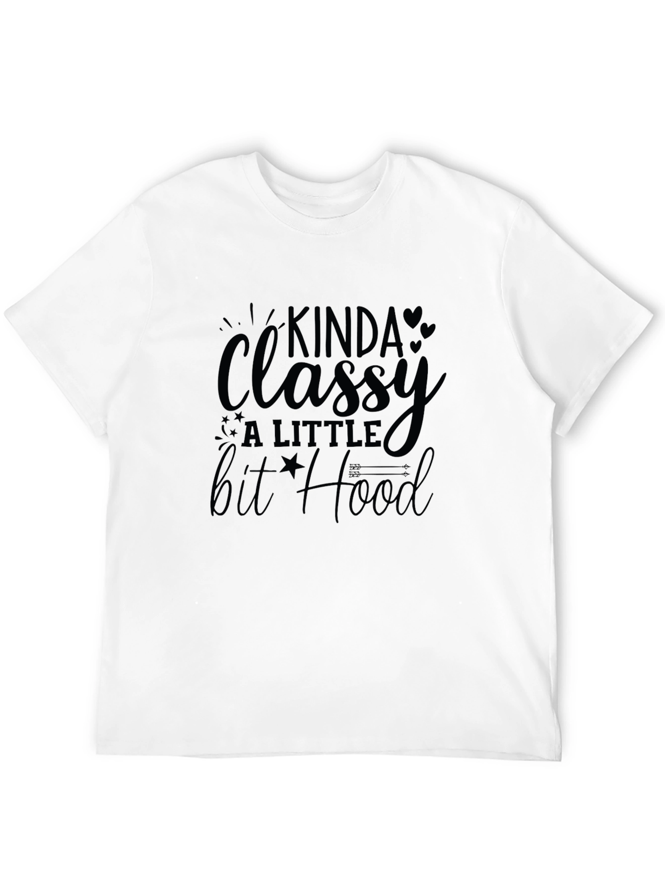 Black Kinda Classy, A Little Bit Hood T-Shirt view 12