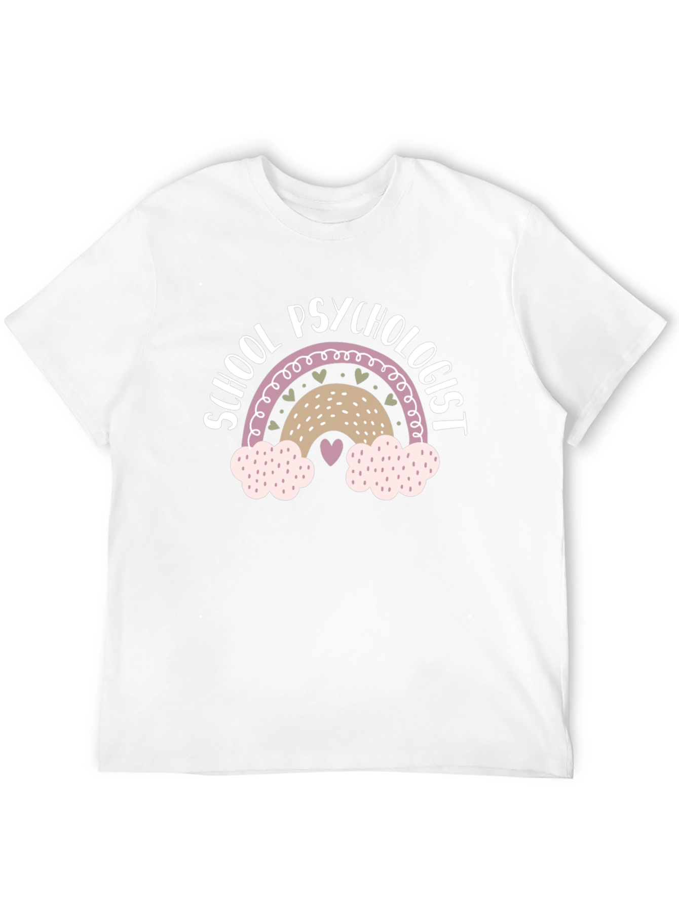 Black School Psychologist Rainbow T-Shirt view 12