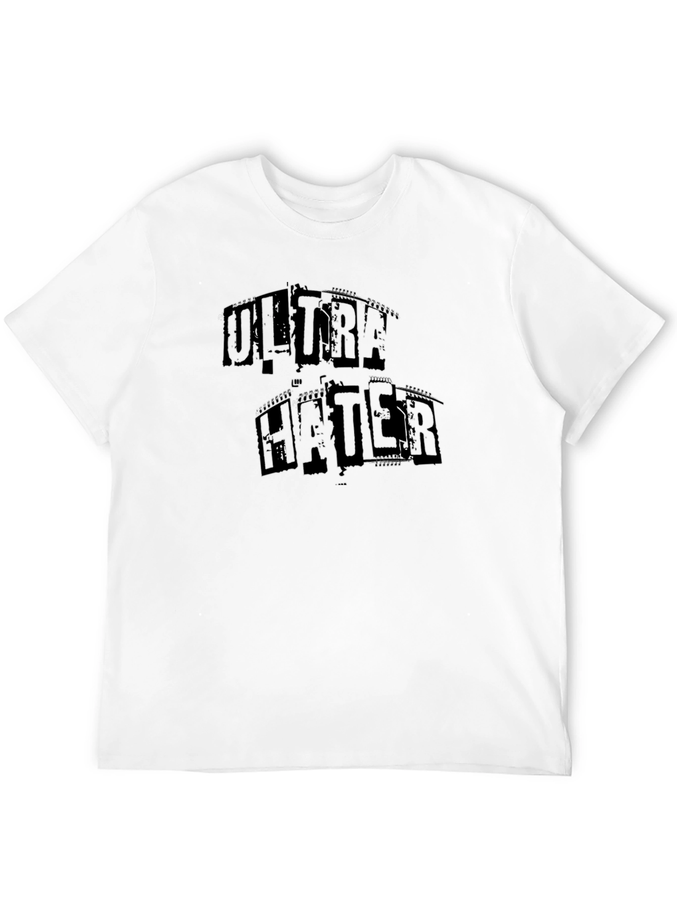 Black Ultra Hater Graphic Tee - Bold Statement T-Shirt view 12