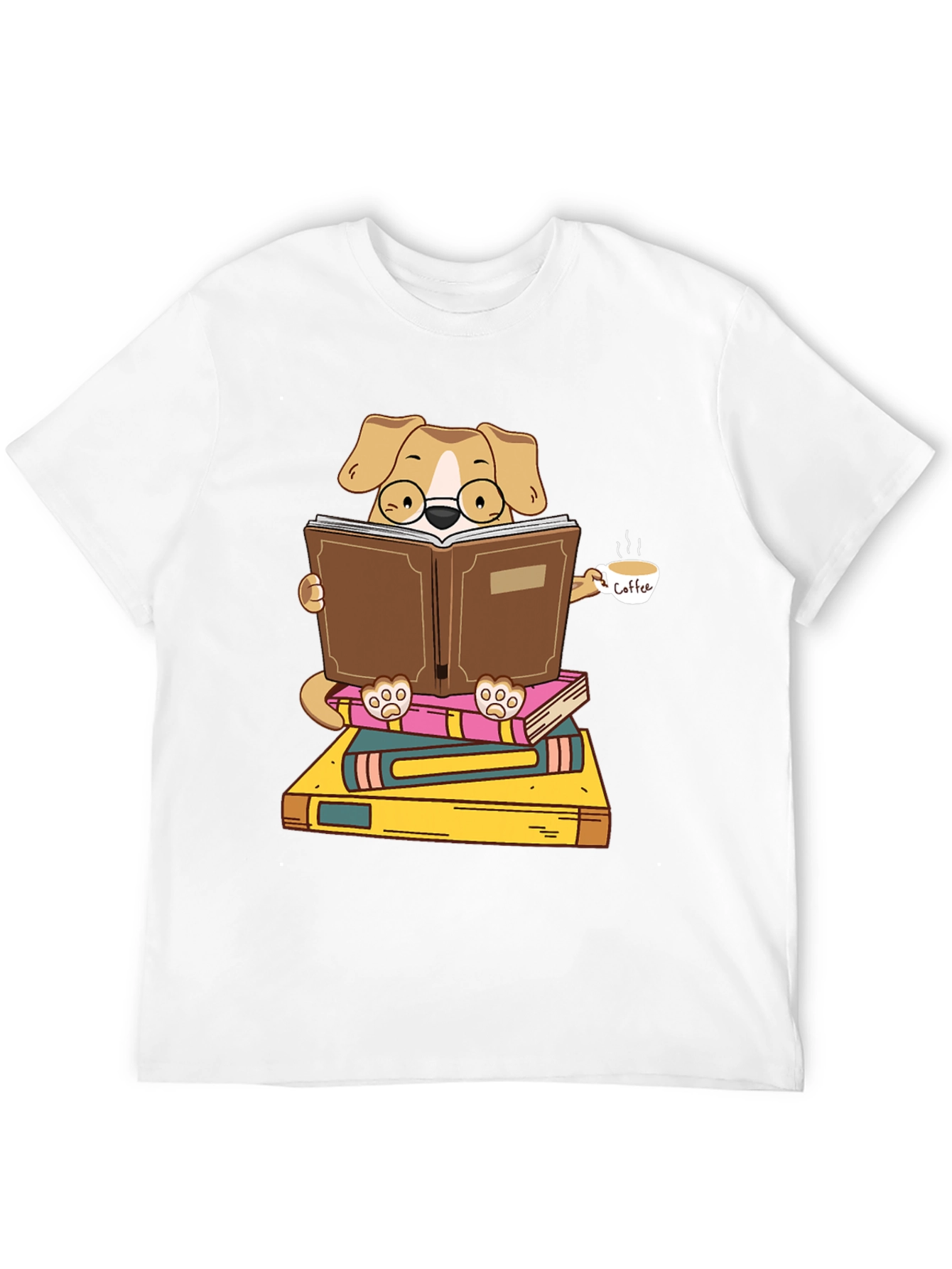 Black Bookworm Dog Graphic T-Shirt view 12