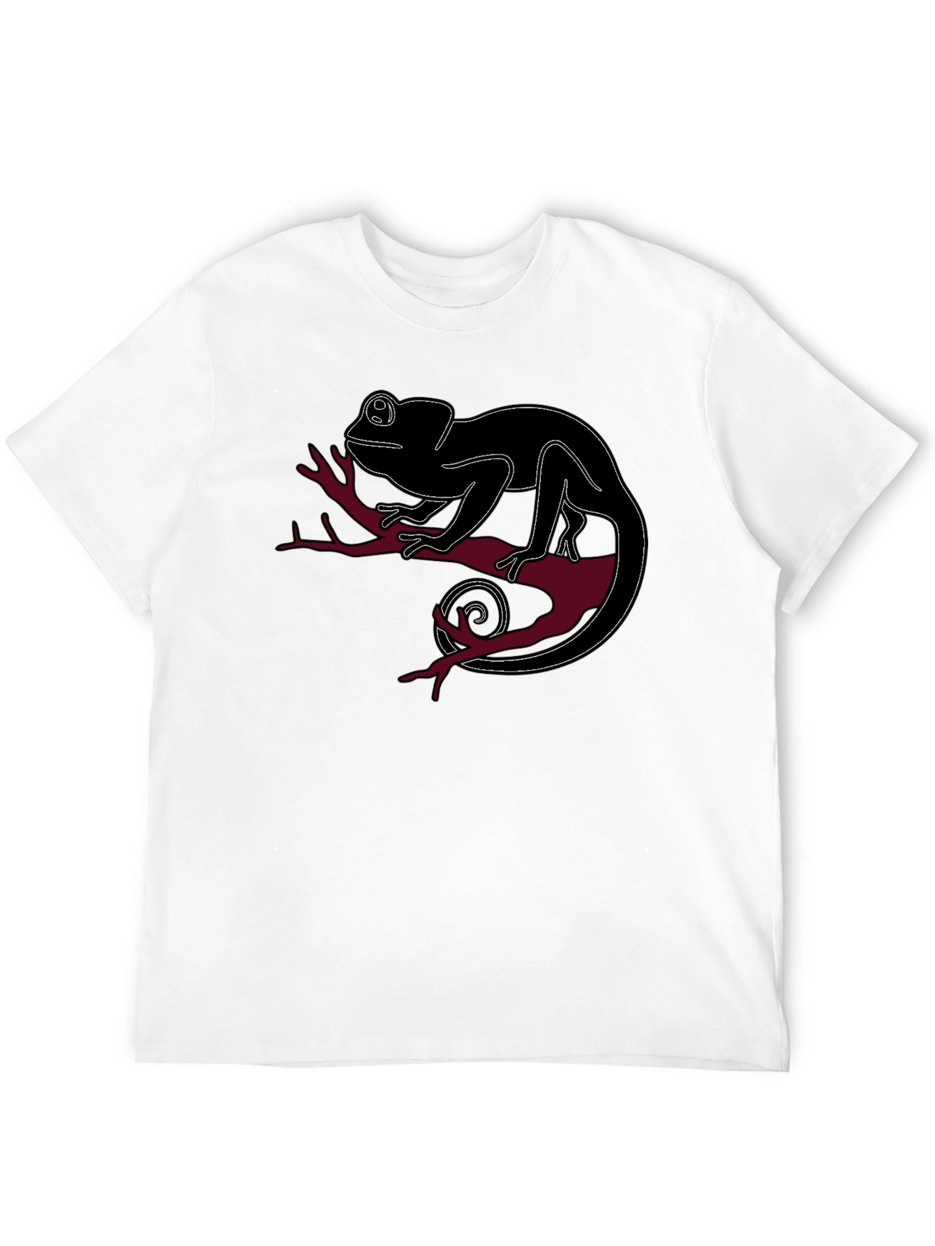Black Chameleon Graphic Tee - Unique Animal Design view 12