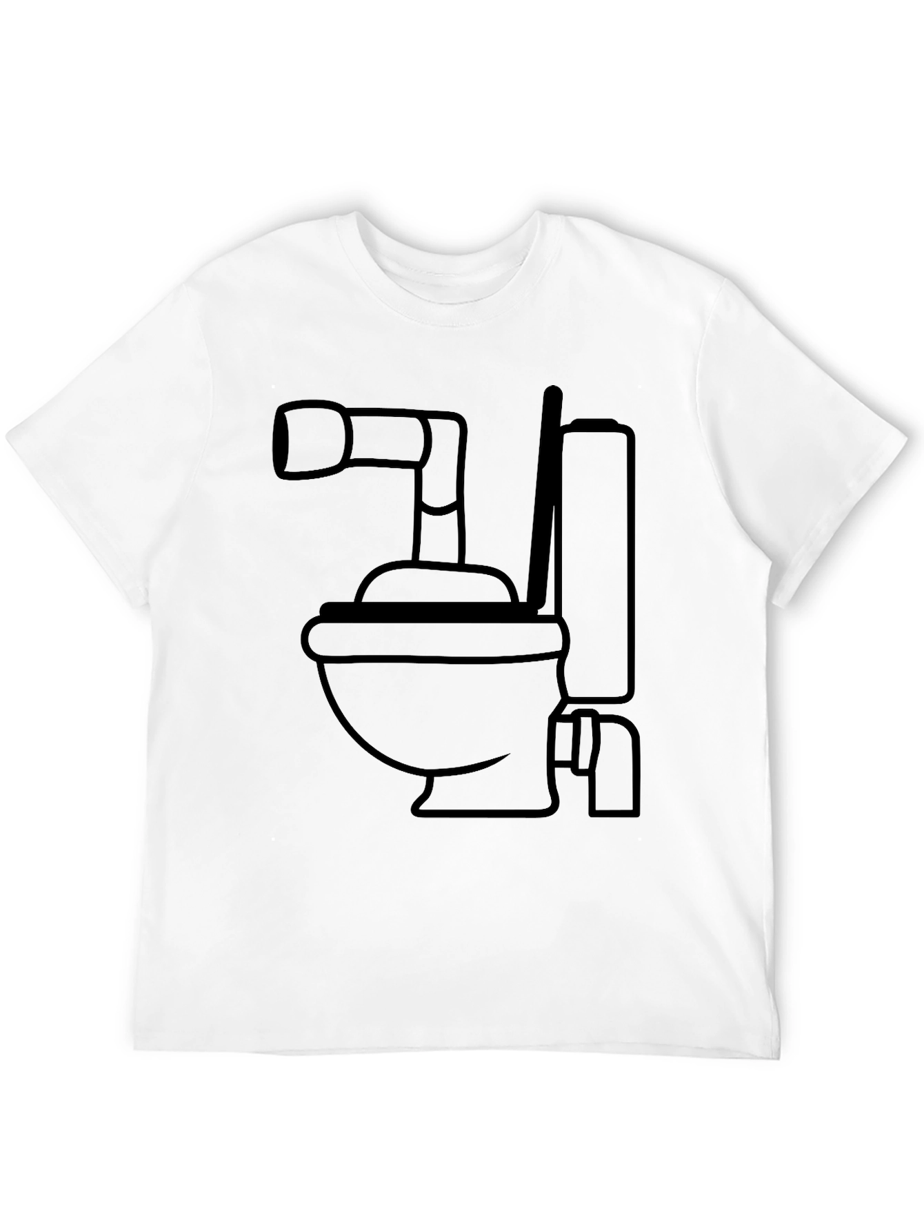 Black Toilet Humor T-Shirt - Bold Graphic Tee for Bathroom Enthusiasts view 12