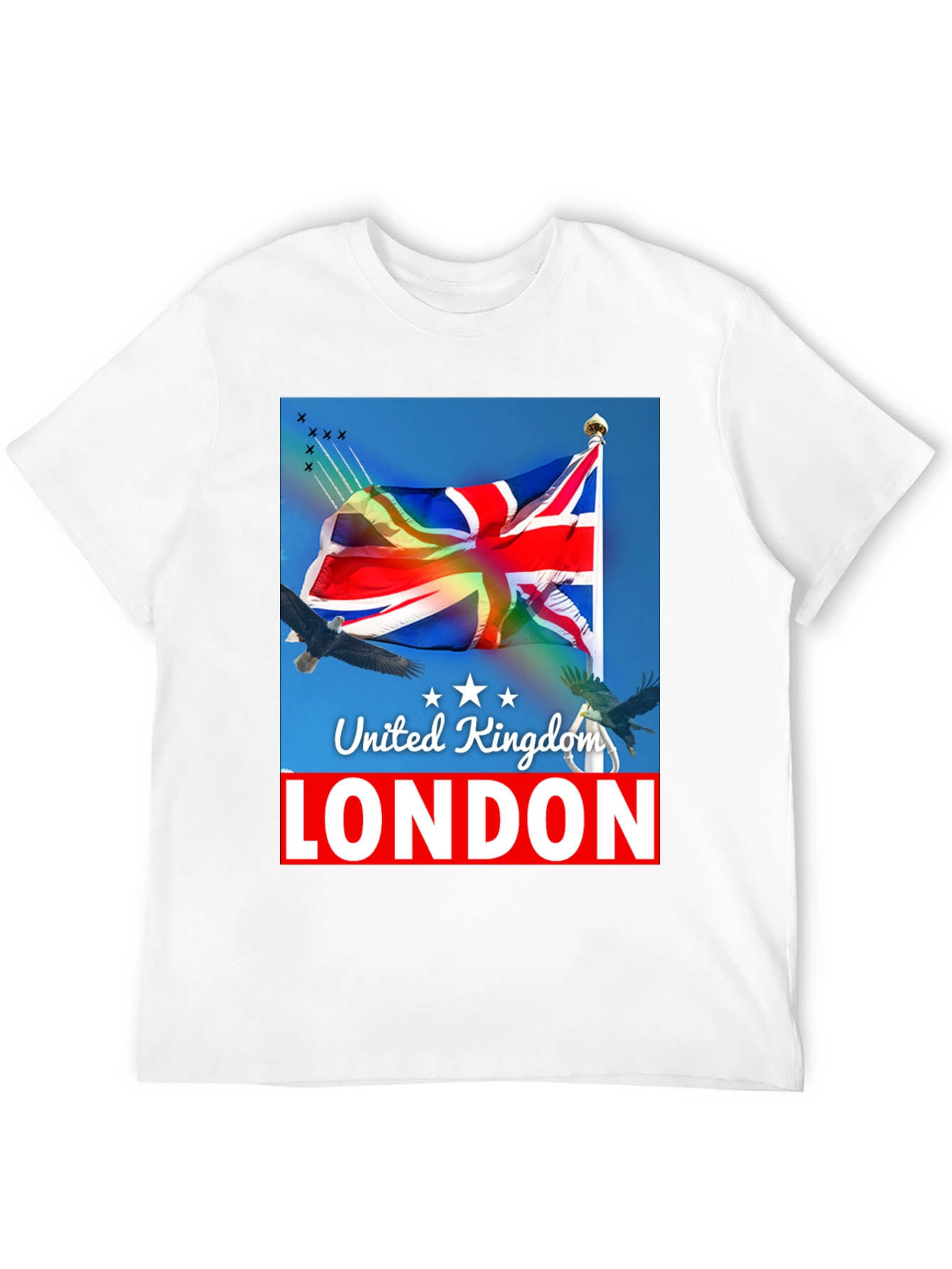 United Kingdom London Flag Graphic T-Shirt - 12