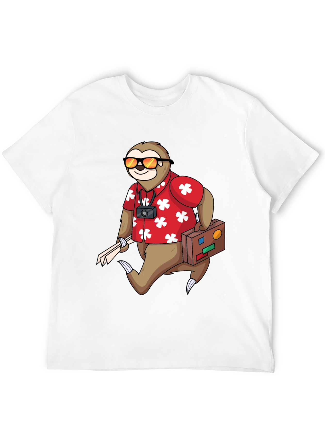 Black Sloth Tourist Graphic Tee - Comfy & Fun view 12