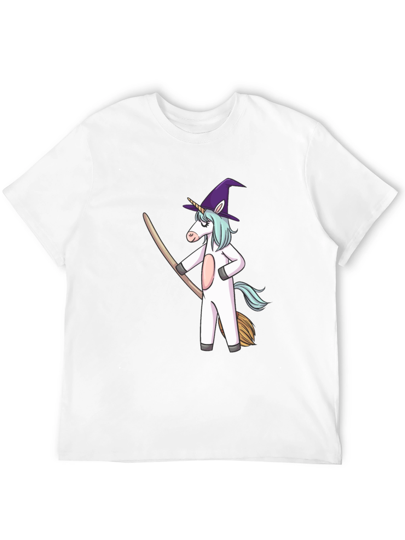Black Unicorn Witch T-Shirt - Halloween Costume Tee view 12