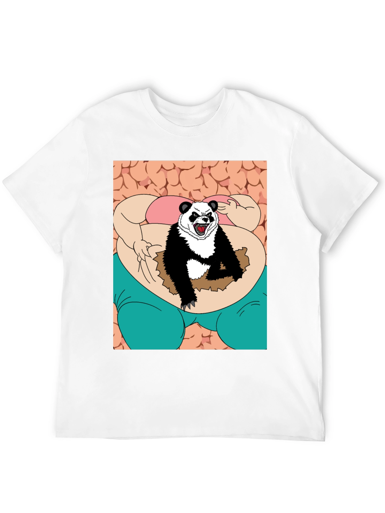 Black Funny Panda T-Shirt view 12