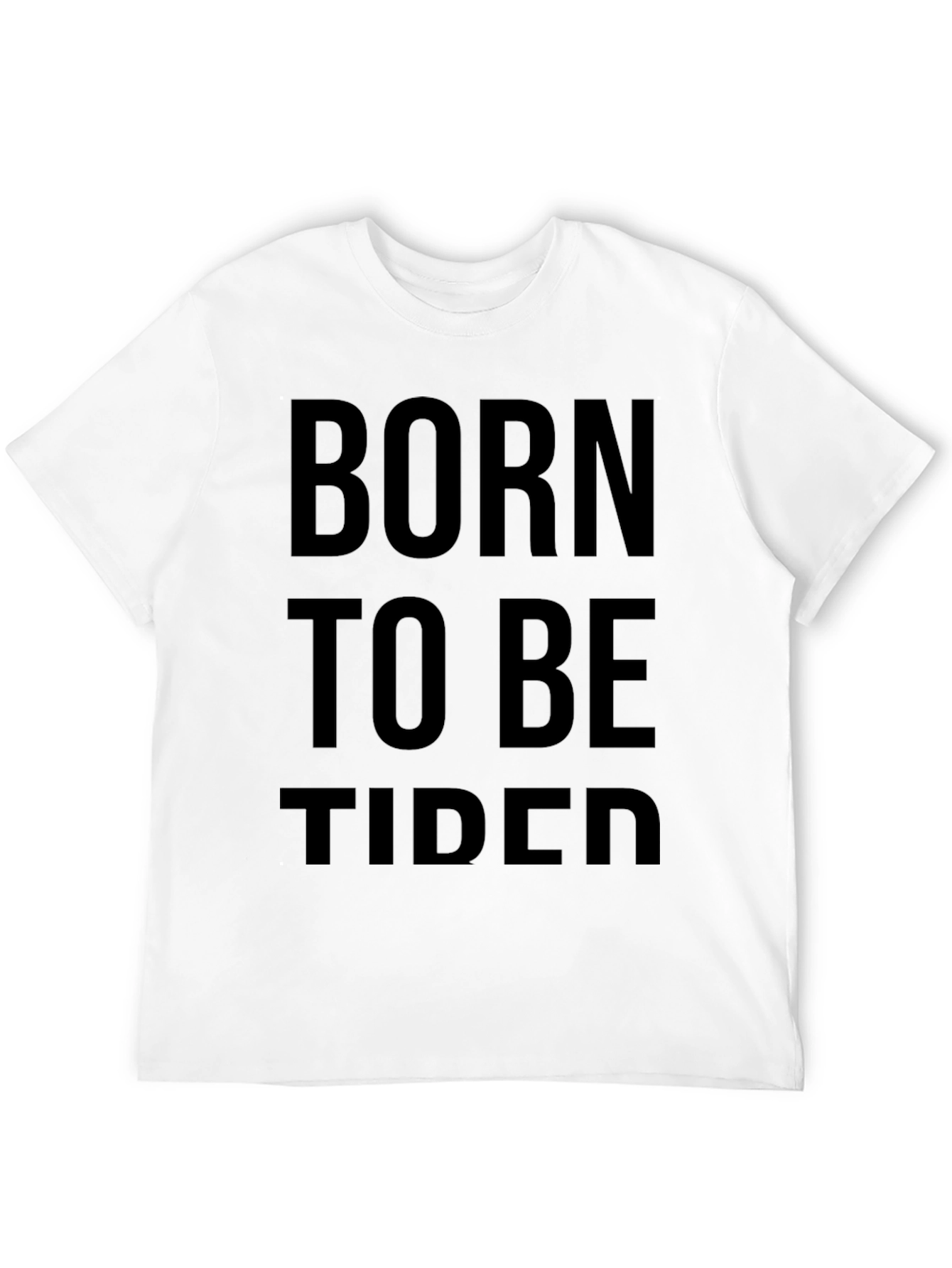 Black Born to Be Tided Black Graphic Tee view 12