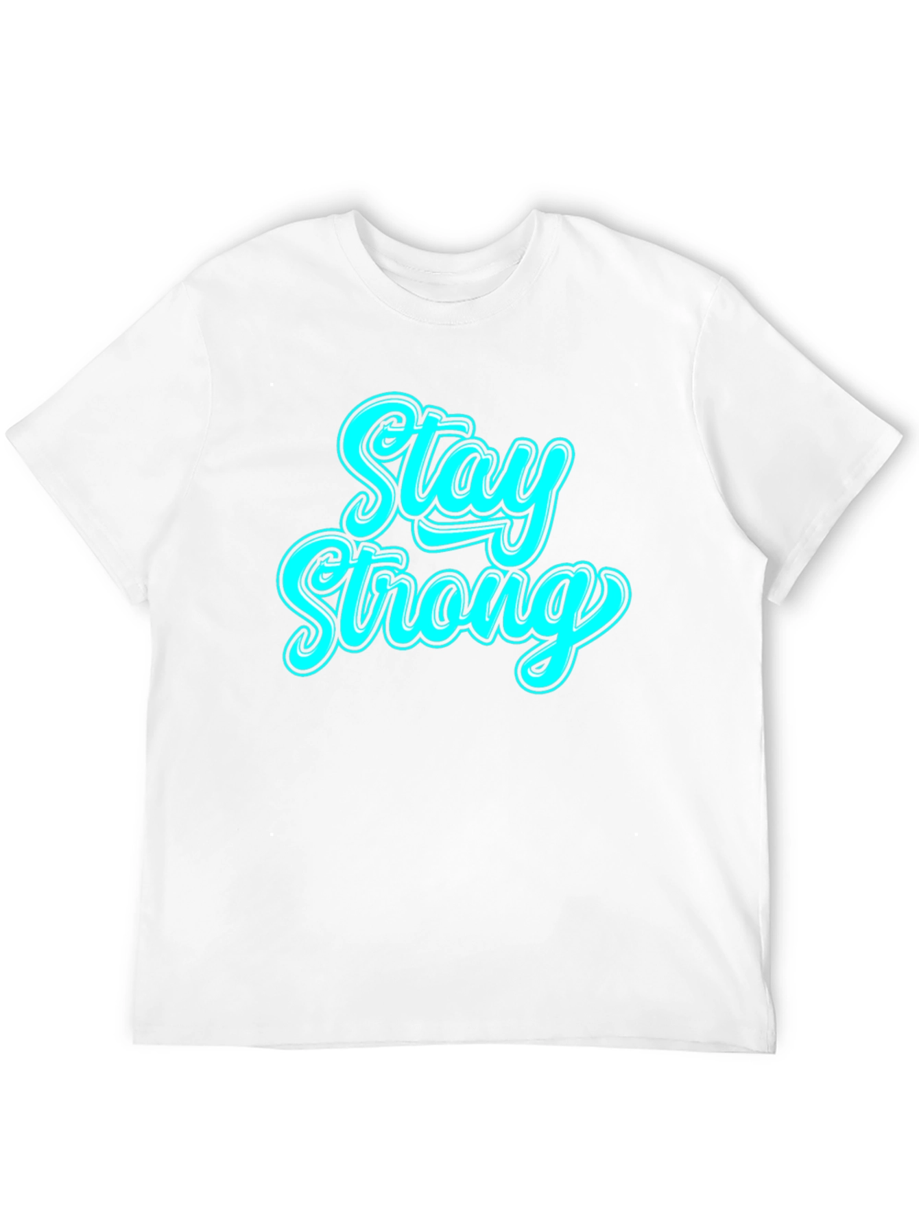 Black Stay Strong Black Graphic T-Shirt view 12
