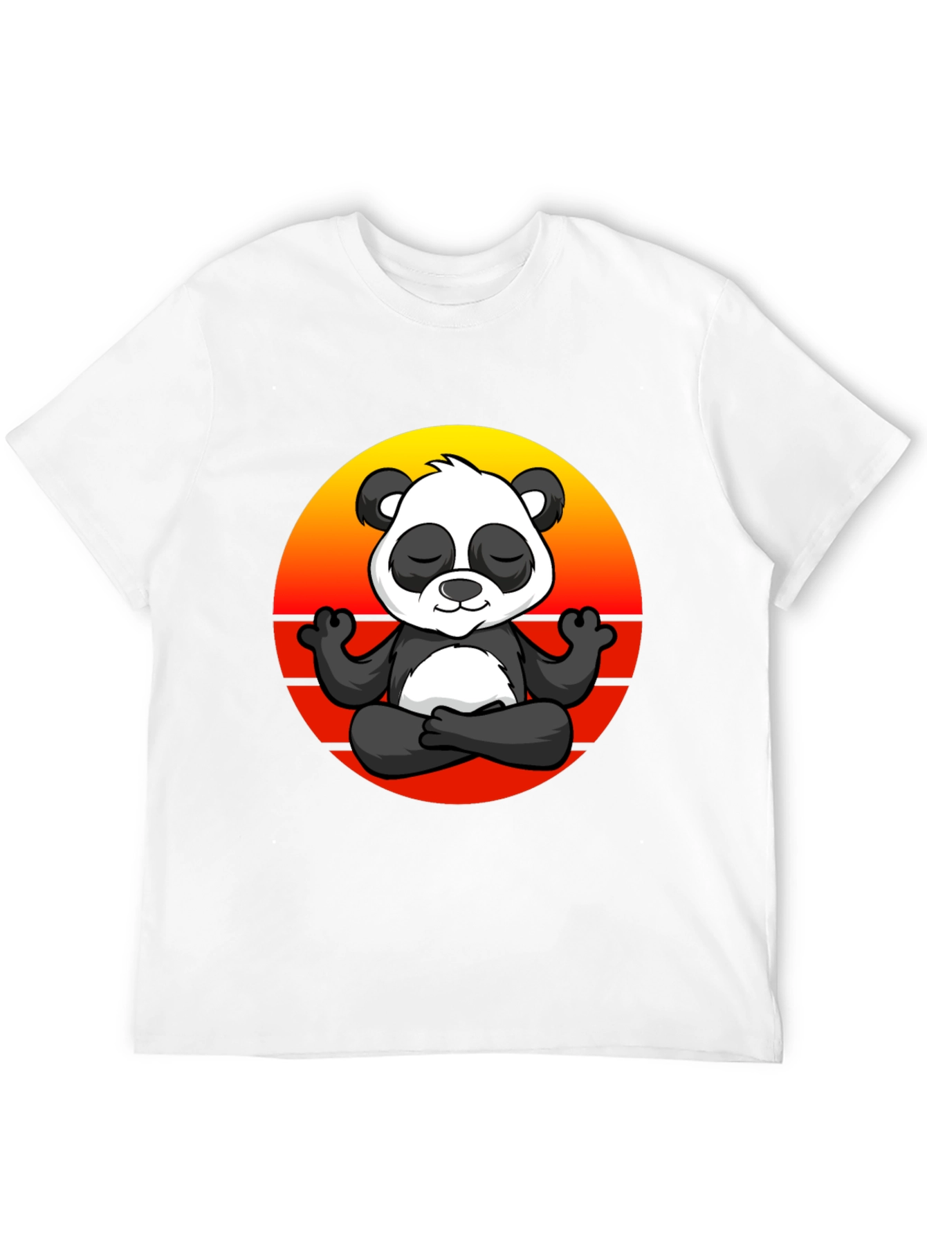 Black Zen Panda Graphic Tee - Black T-Shirt view 12