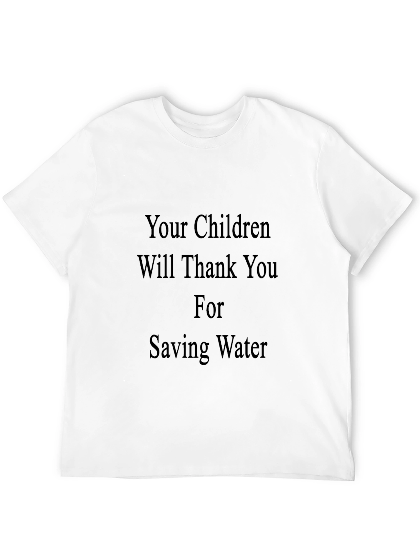 Black Save Water T-Shirt - Thank You Children view 12