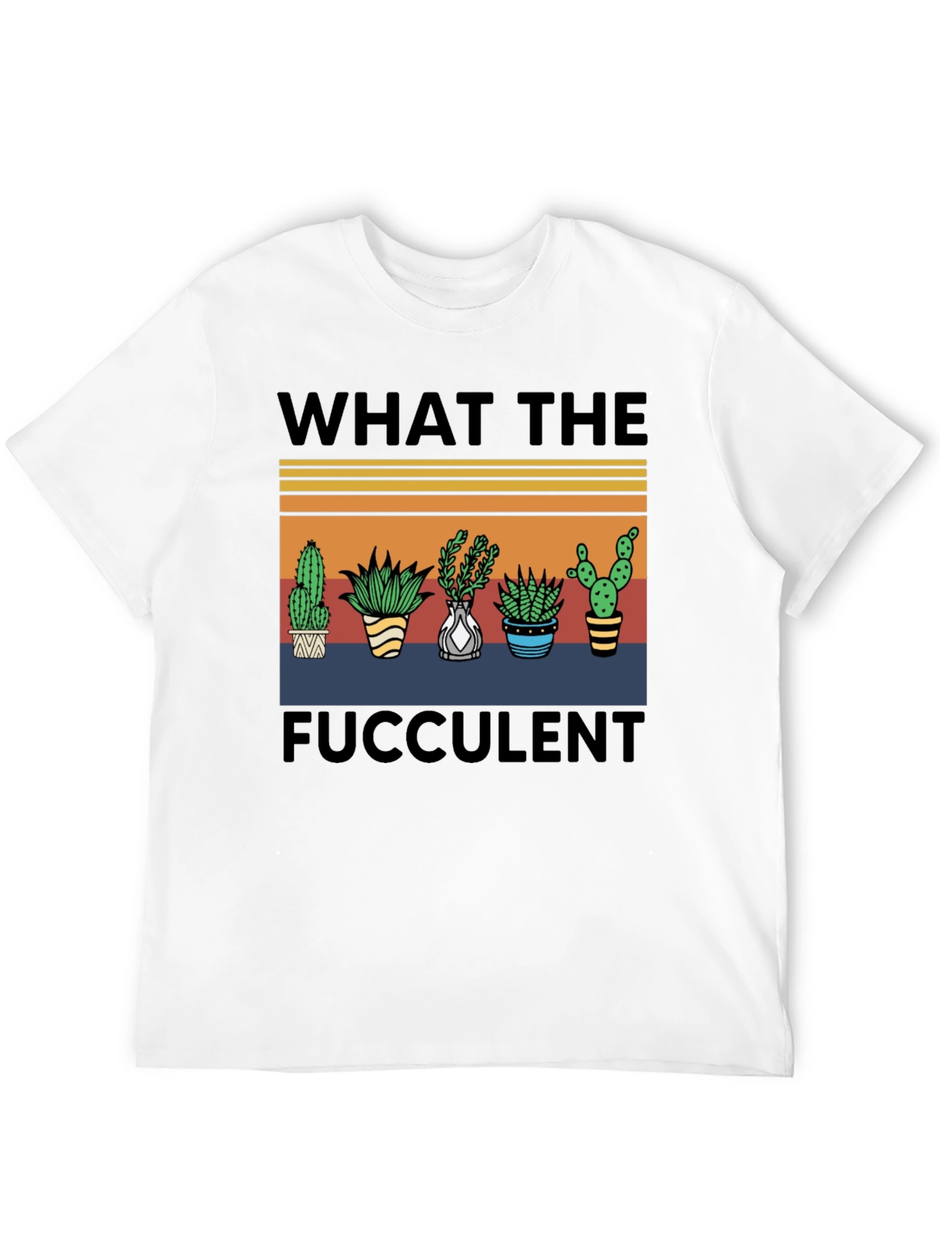 Black What The Fucculent T-Shirt view 12