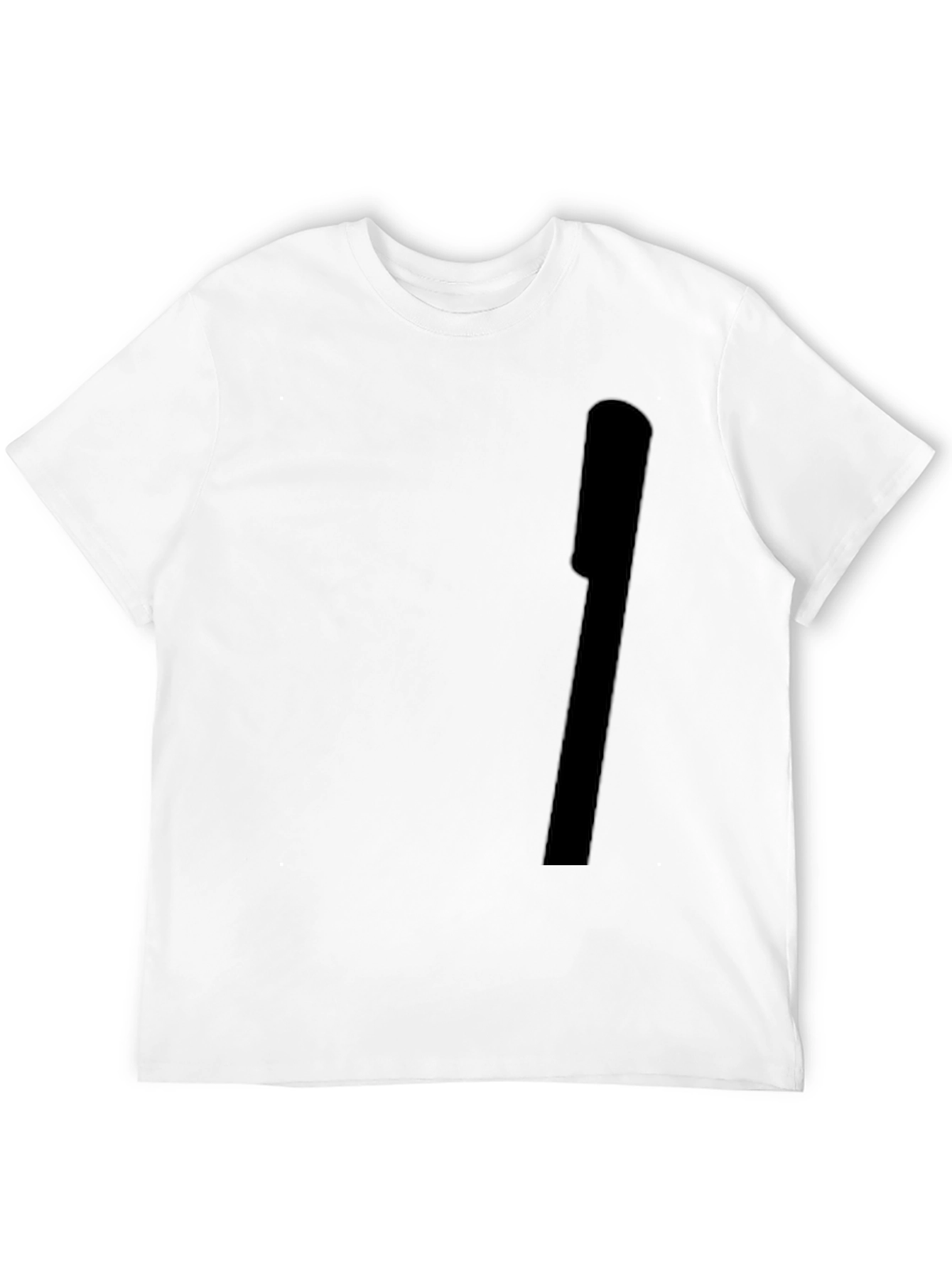 Black Men's Solid Black Crew Neck T-Shirt view 12