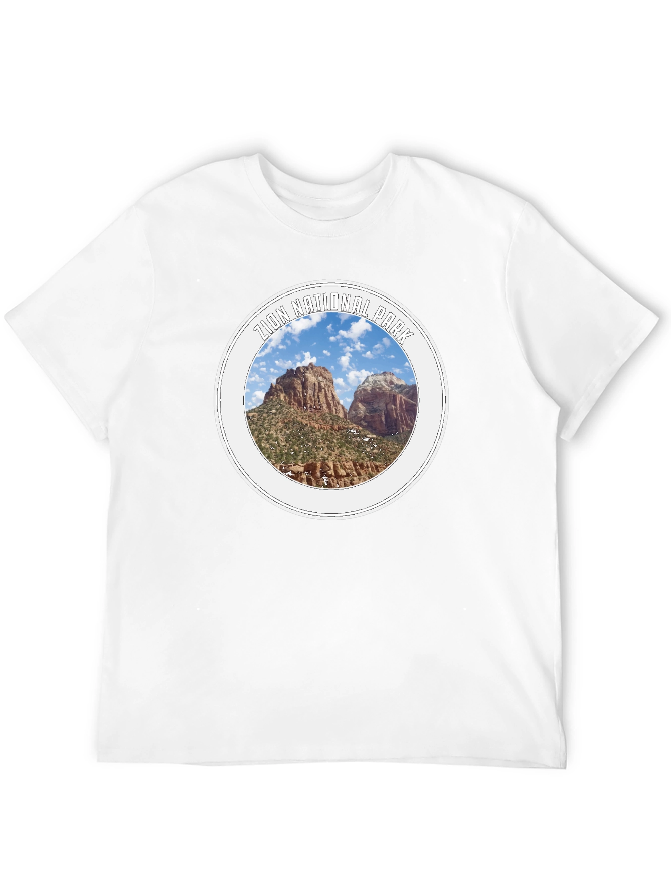 Black Zion National Park Graphic T-Shirt view 12