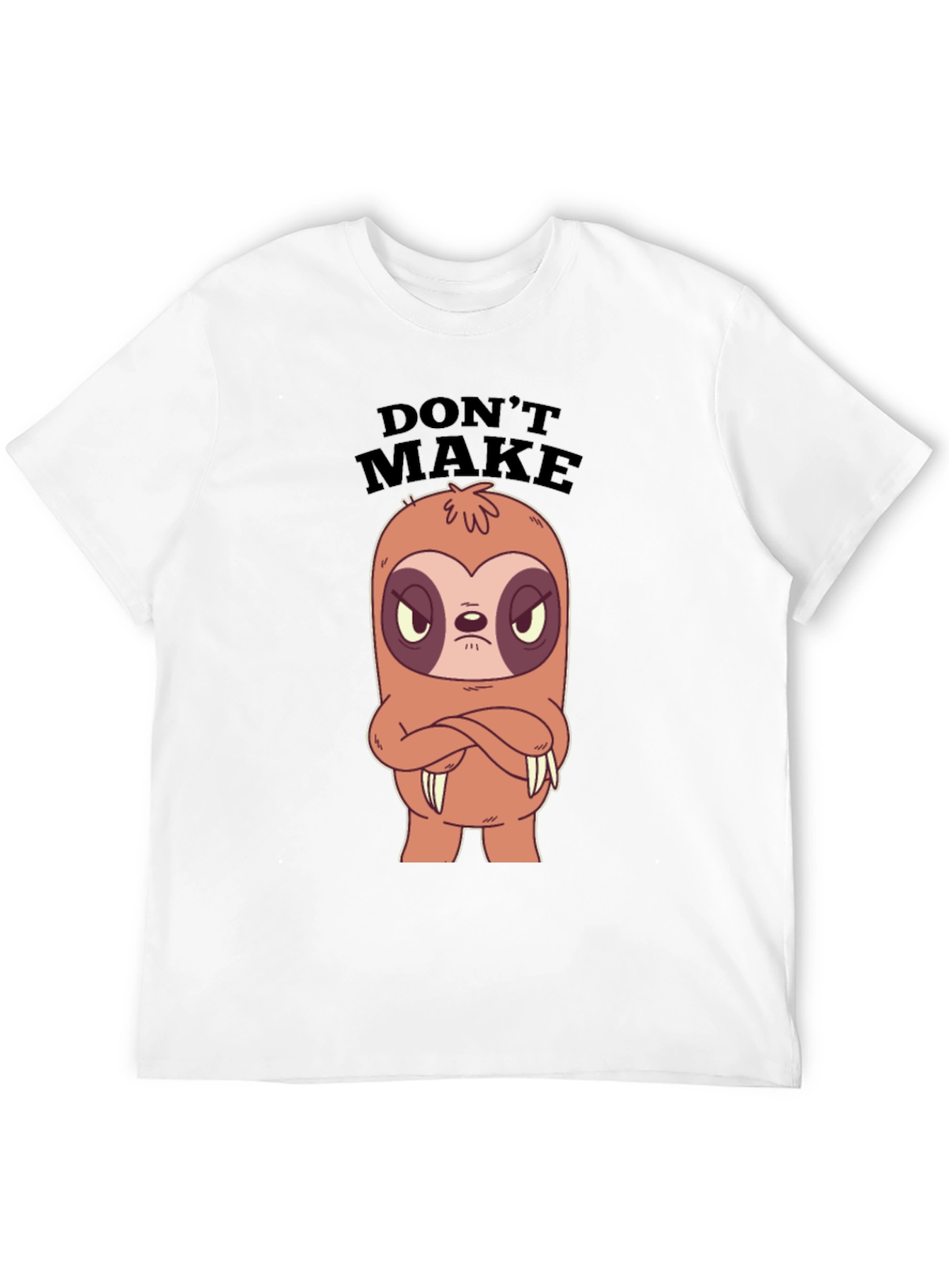 Black Don't Make Me Angry Sloth Graphic Tee view 12
