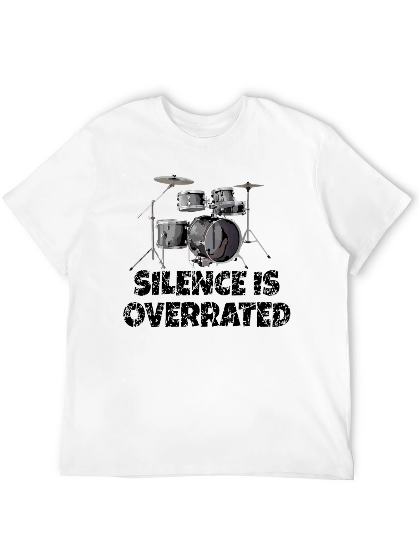 Black Silence is Overrated Drummer T-Shirt view 12