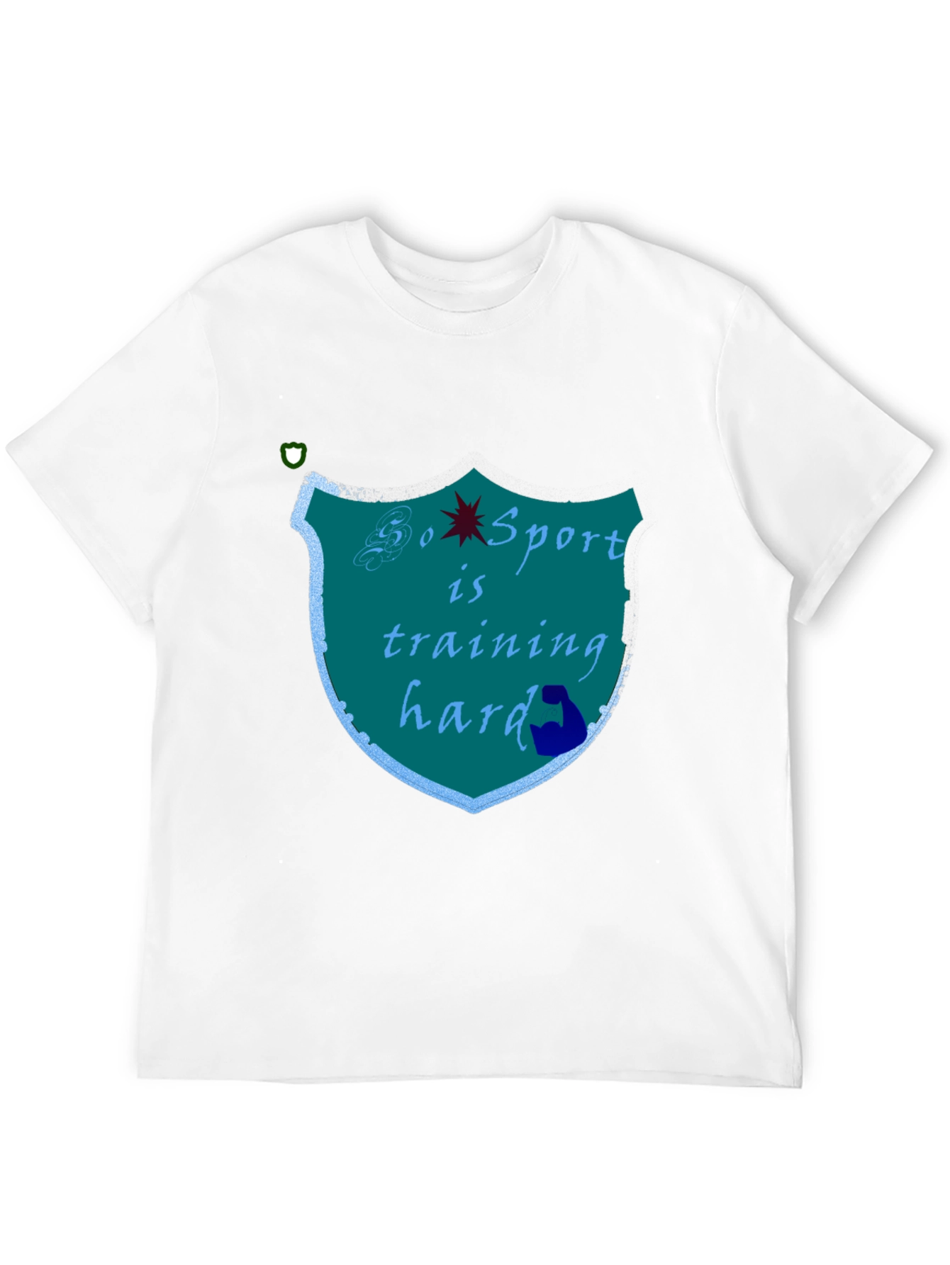 Black Sports Training Hard Black T-Shirt view 12