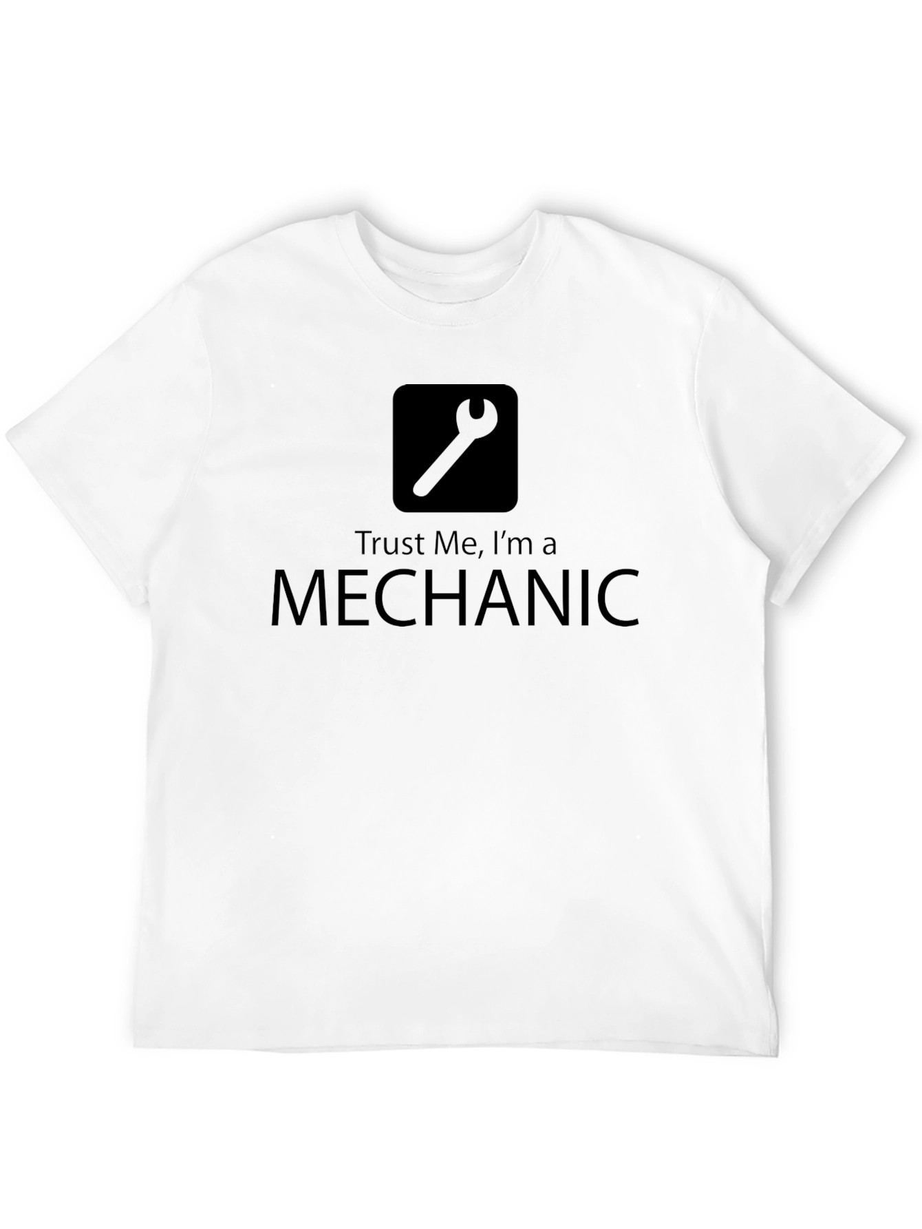 Black Trust Me I'm a Mechanic Black T-Shirt view 12