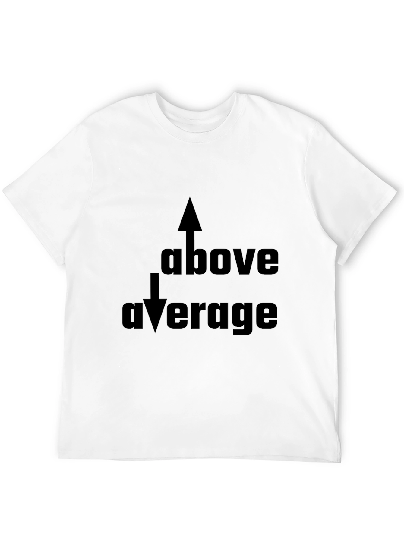 Black Above Average Graphic Black T-Shirt view 12