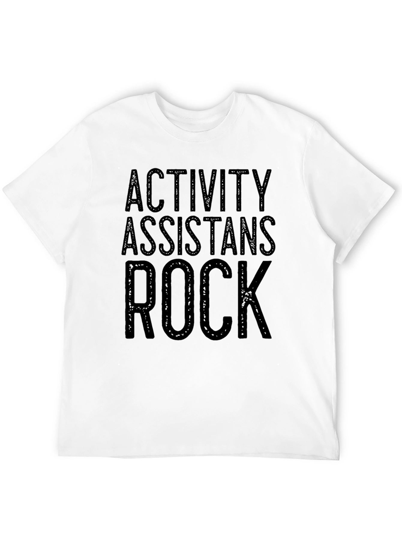 Black Activity Assistants Rock Black Graphic Tee Shirt view 12