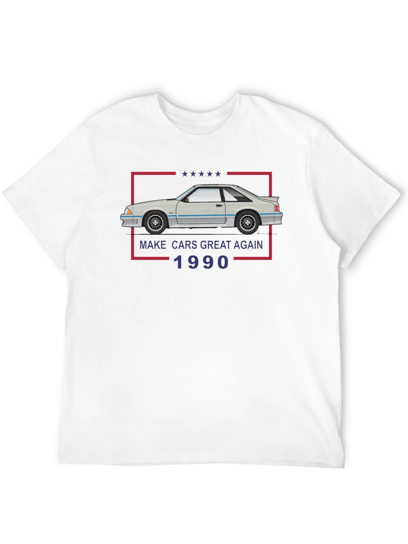 Black Make Cars Great Again 1990 T-Shirt view 12