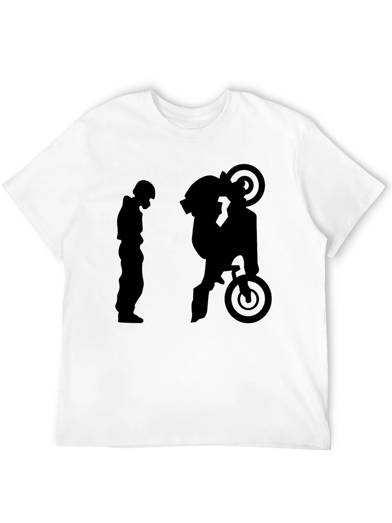 Black Cool Graphic Tee - Biker Evolution view 12
