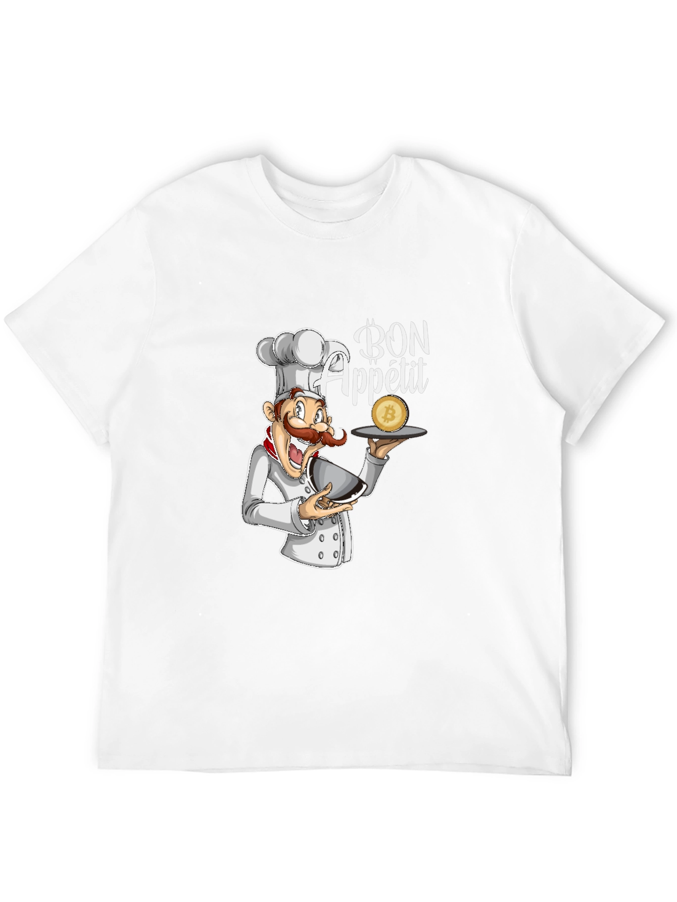 Black Bon Appetit Chef Bitcoin T-Shirt view 12