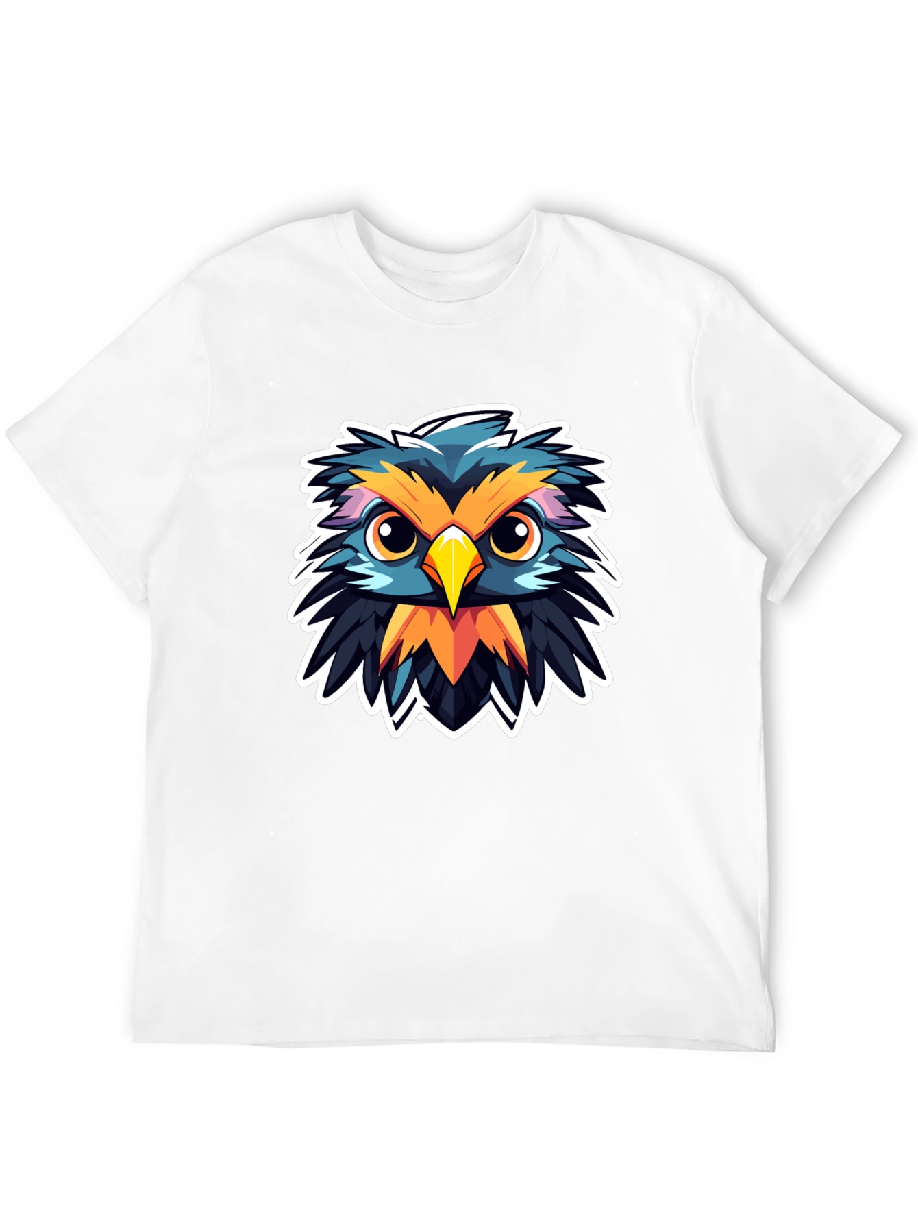 Black Owl Graphic Print Black T-Shirt view 12