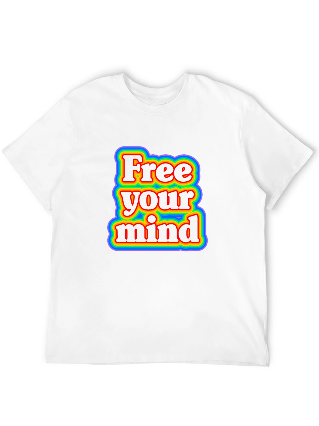Black Free Your Mind Retro Graphic T-Shirt - Black view 12