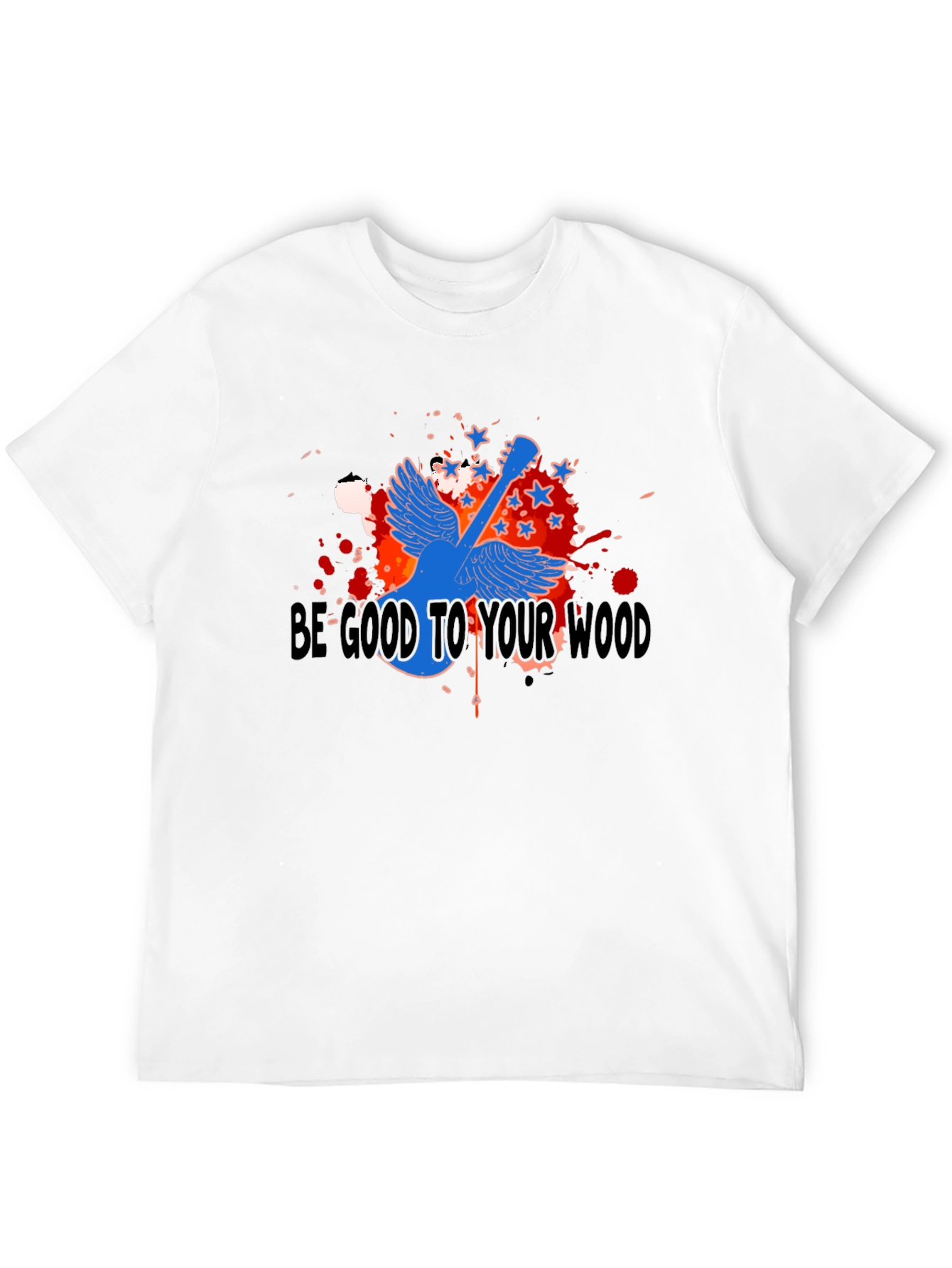 Black Be Good To Your Wood Graphic T-Shirt - Black view 12