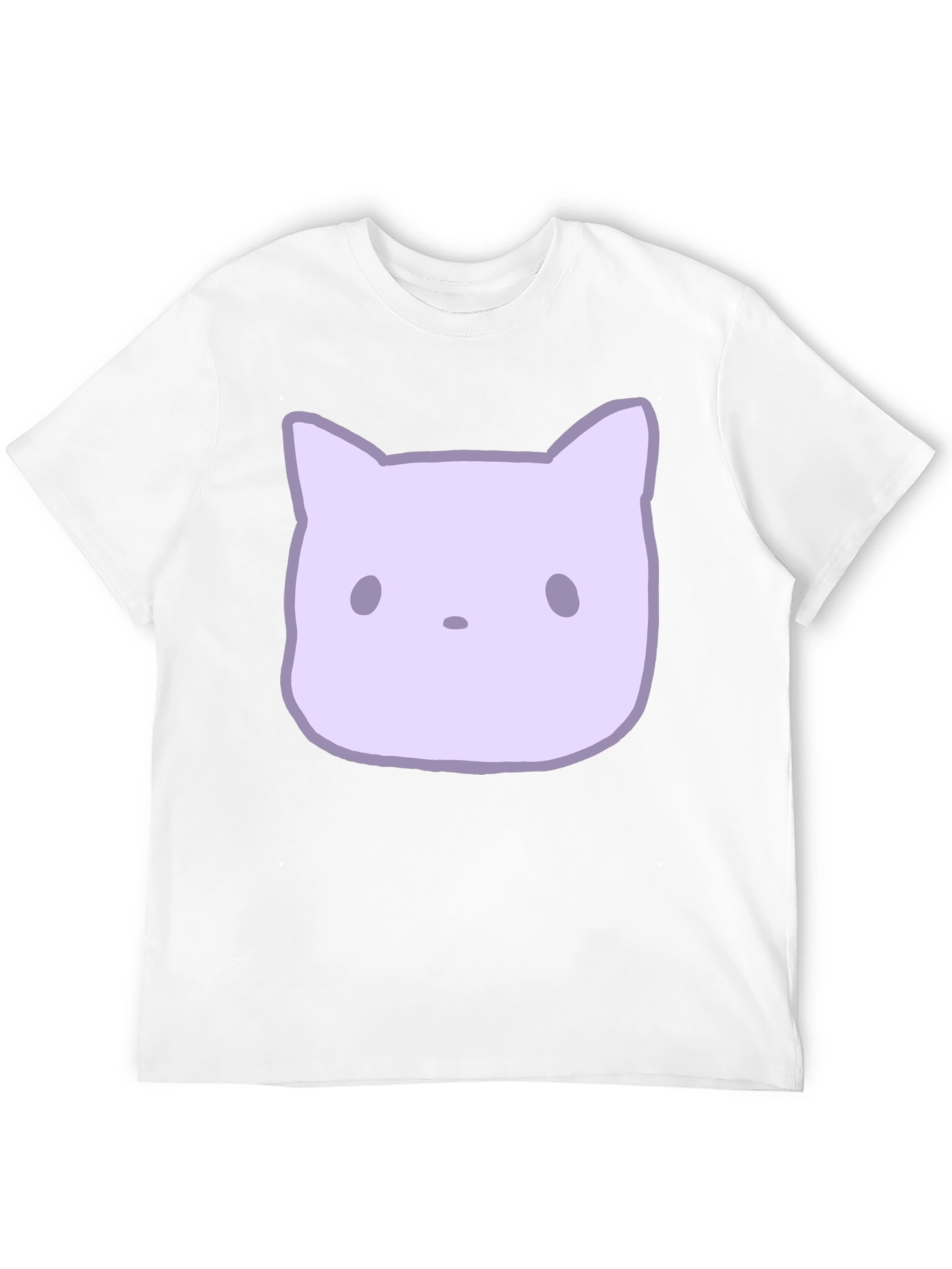 Black Cute Cartoon Cat Graphic Tee view 12
