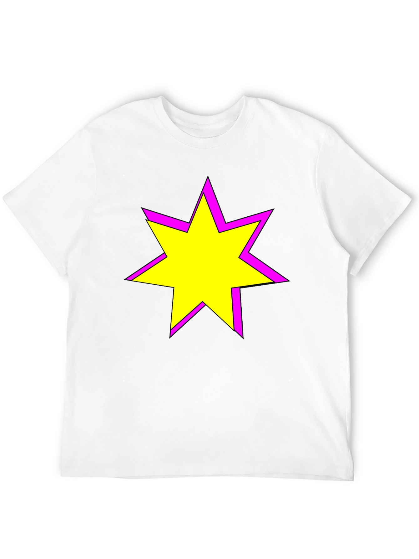 Black Star Graphic Tee - Casual Black T-Shirt view 12