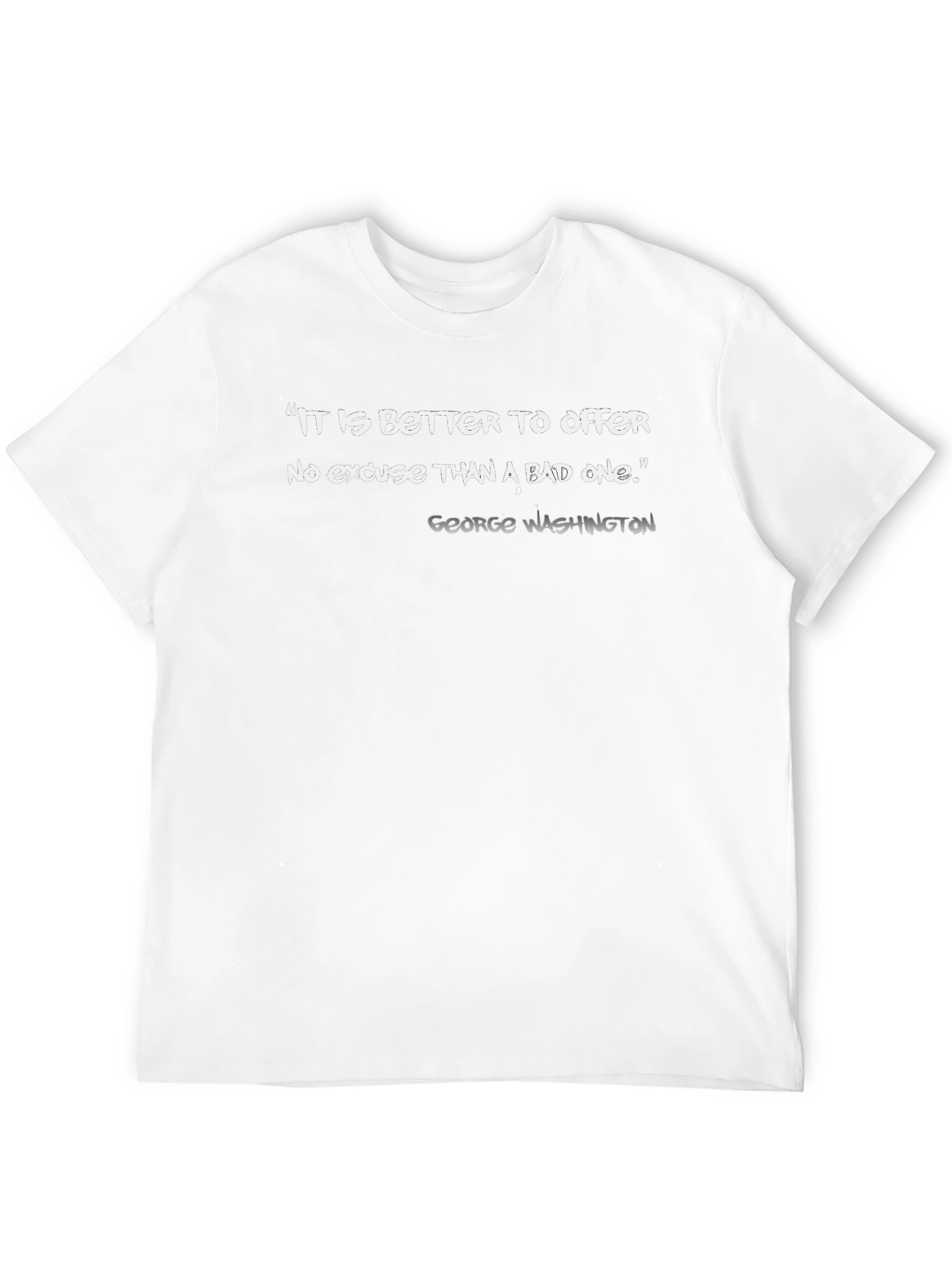 Black Quote Graphic Tee: No Excuse view 12