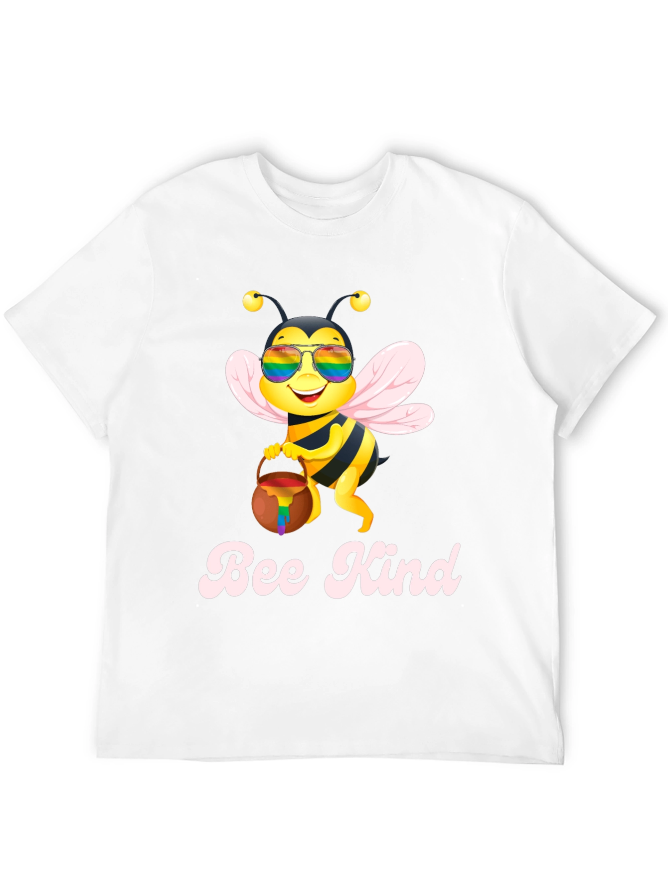 Black Bee Kind T-Shirt - LGBTQ+ Pride Apparel view 12