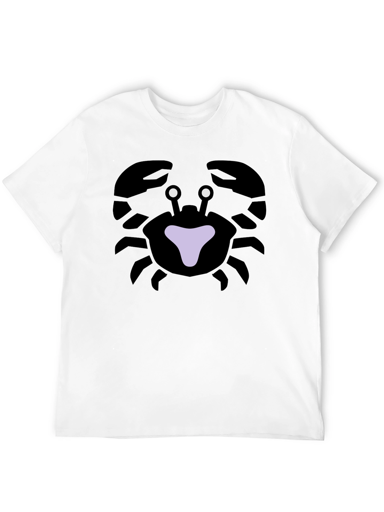 Black Crab Graphic Tee - Black Cotton T-Shirt view 12