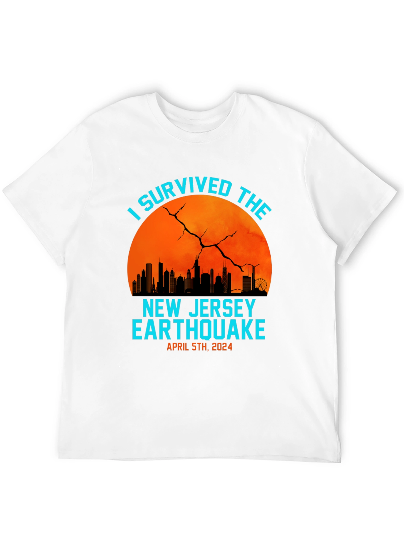 Black I Survived The New Jersey Earthquake 2024 T-Shirt view 12