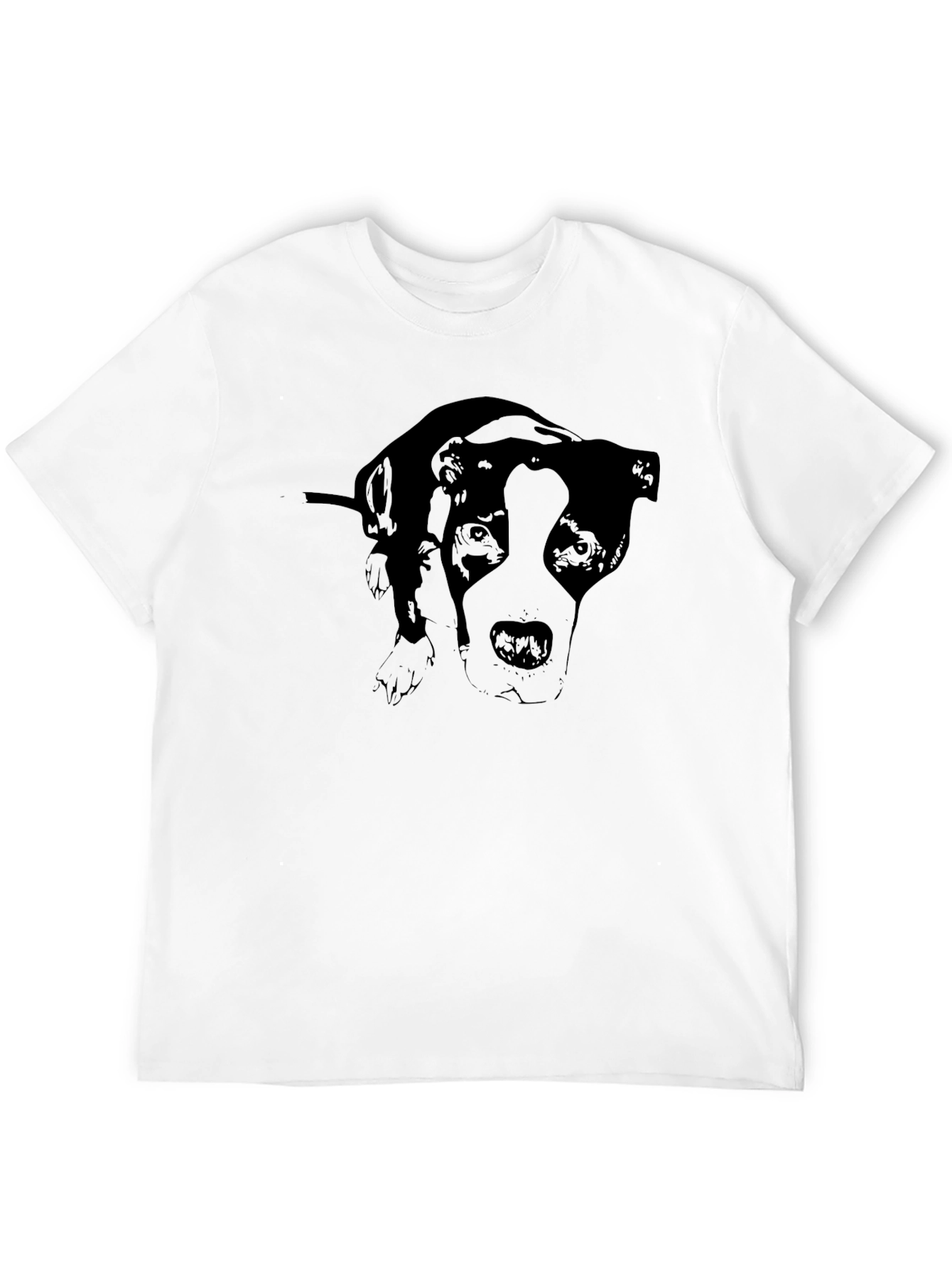 Black Dog Graphic Print Black T-Shirt view 12